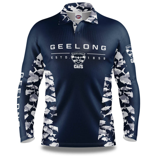 SALE SALE SALE       Geelong Cats 'Reef Runner’ Fishing Shirt