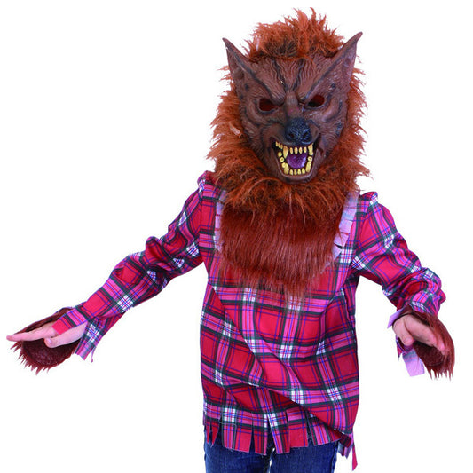 SALE SALE SALE                                Wolf Man Mask & Shirt Halloween costume