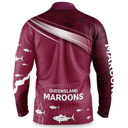 QLD Maroons "Fish Finder" Fishing Shirt