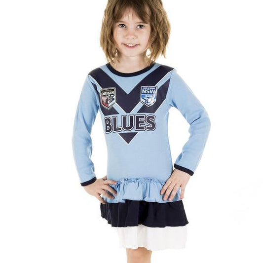 NSW Blues State Of Origin Girls Winter Dress