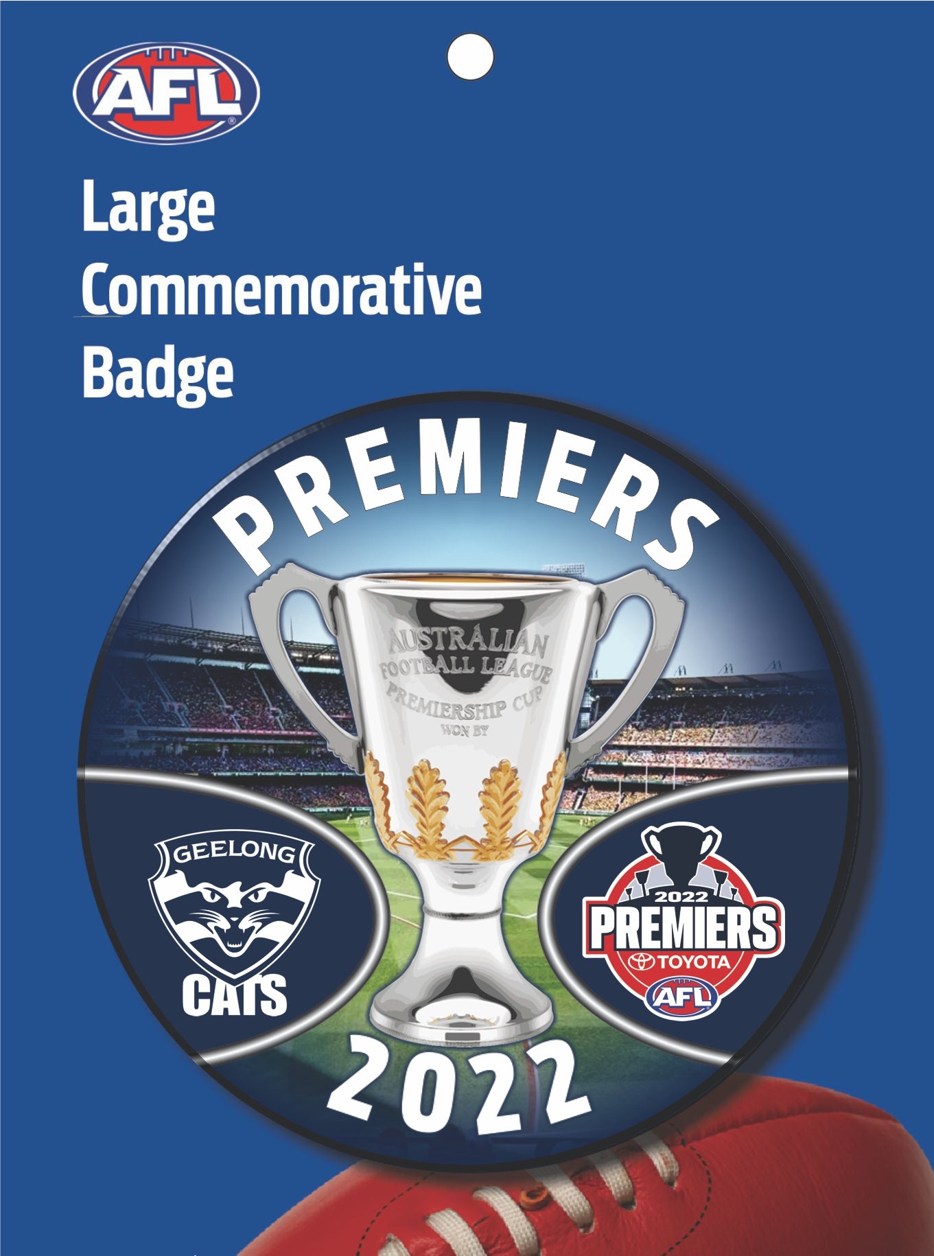 SALE SALE SALE           2022 AFL Premiership Geelong Cats Large Badge