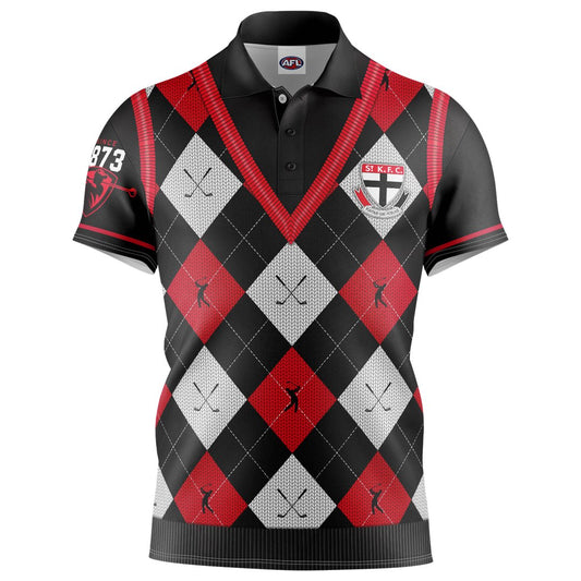 STOCKTAKE SALE       St Kilda Saints "Fairway" Golf Polo Shirts