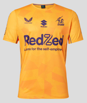 SALE SALE SALE   Melbourne Storm 2023 Mens Orange Training Tee