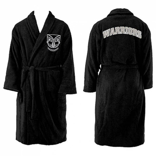 New Year SALE   NZ Warriors NRL Youth Kids Dressing Gown Robe.