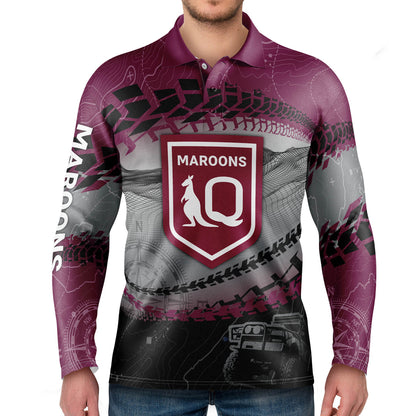 QLD Maroons 'TRAX’ Off-Road Shirts