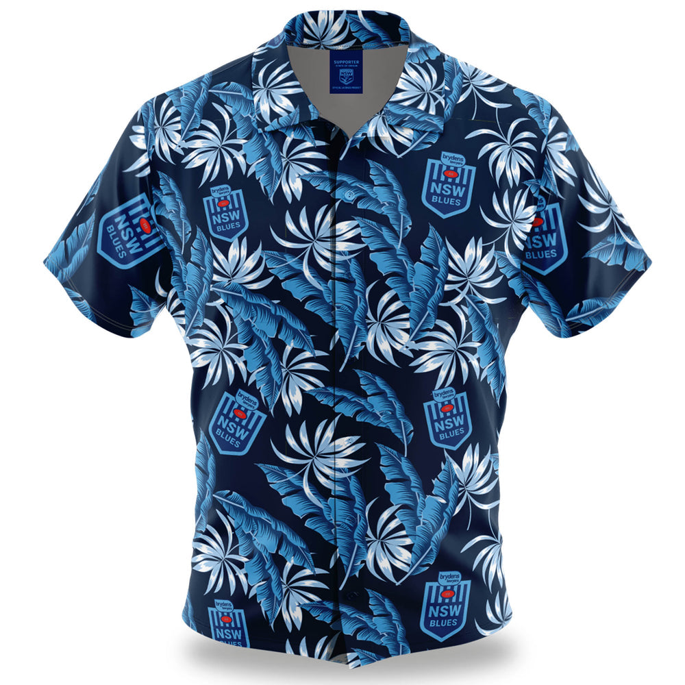 STOCKTAKE SALE           NSW Blues Paradise' Hawaiian Shirt