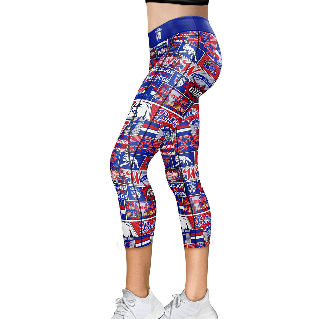 Western Bulldogs womens pop art leggings