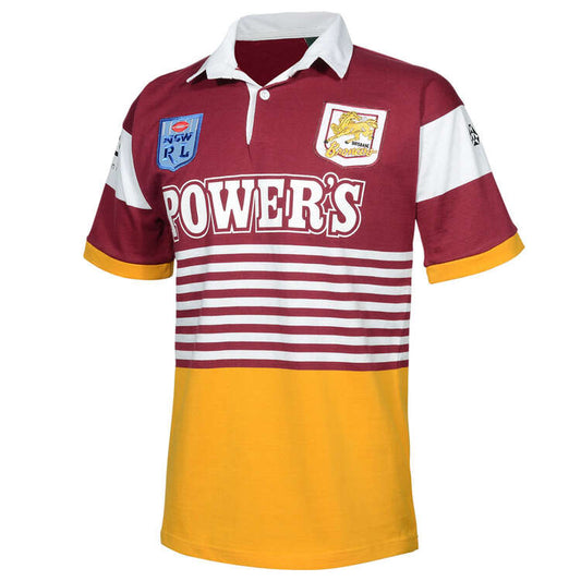 Brisbane Broncos 1992 Retro Jersey Maroon