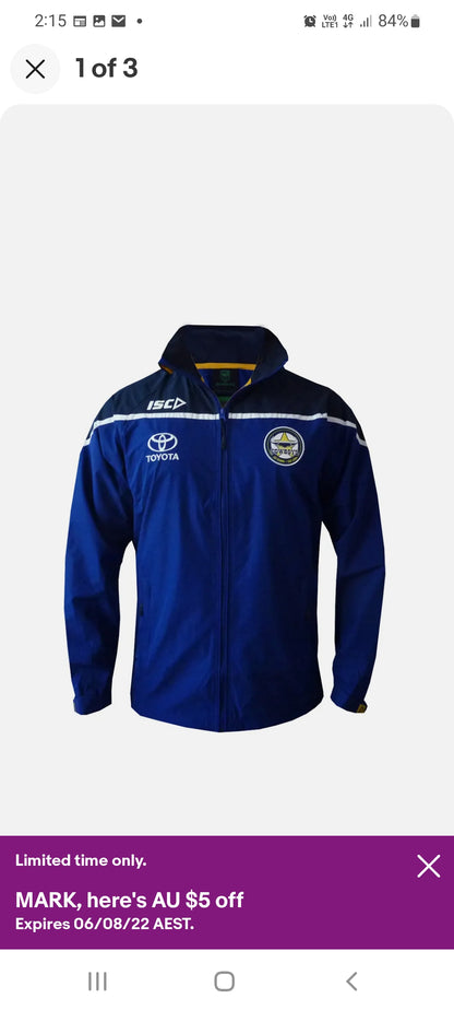 CLEARANCE SALE    NRL North Queensland Cowboys Ladies Wet Weather Jacket  - Size 12