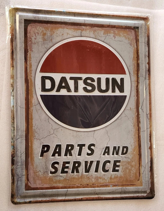 Datsun Parts and Service Metal Sign