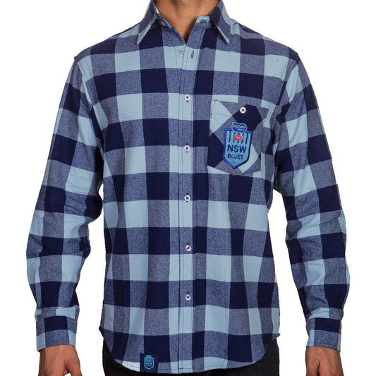 STOCKTAKE SALE             NRL State of Origin NSW flannelette shirt