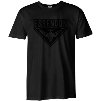 Essendon Mens Stealth Black Tee