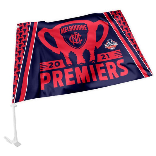 2021 AFL Melbourne Demons Premiership Car Flag