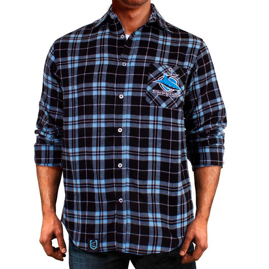 Cronulla Sharks flannelette shirt