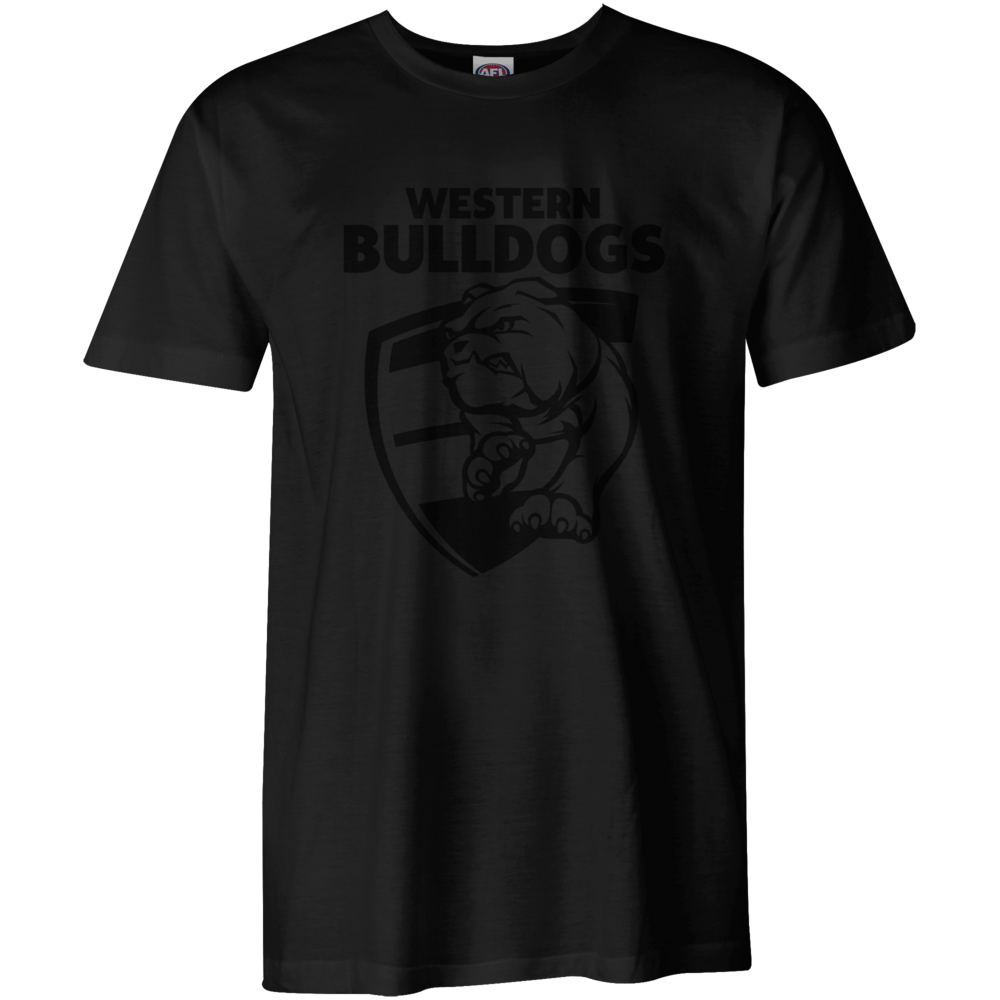 Western Bulldogs Mens Stealth Black Tee