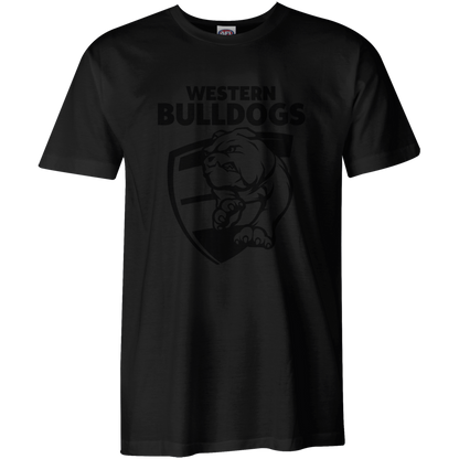 Western Bulldogs Mens Stealth Black Tee