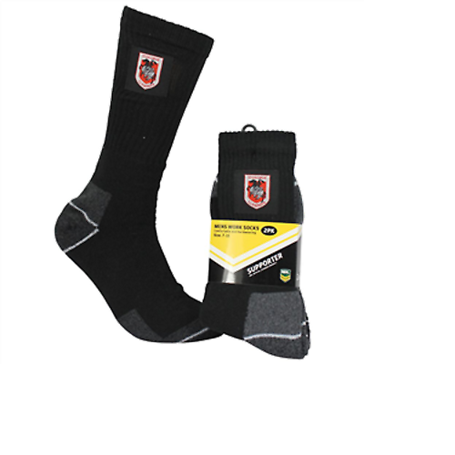 St George Dragons Work Socks 2pk