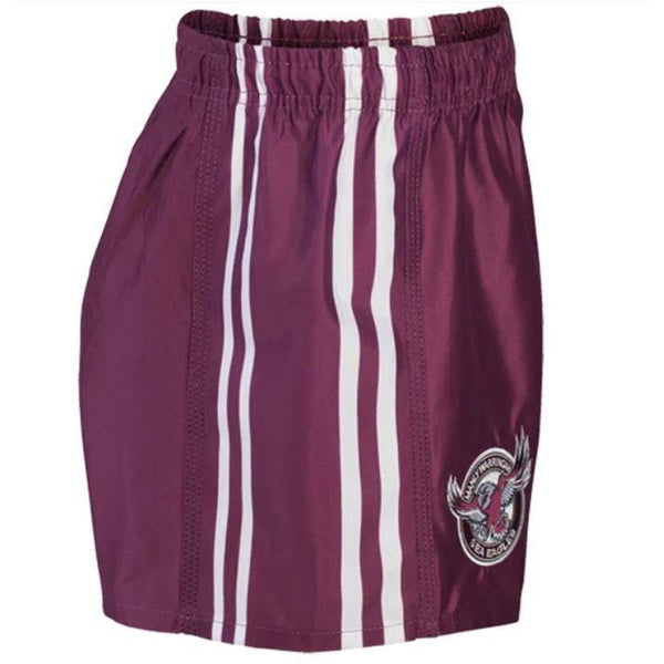 Manly Sea Eagles Men's Home Supporter Rugby Shorts. 