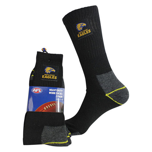 SALE SALE SALE                               West Coast Eagles Work Socks 2pk